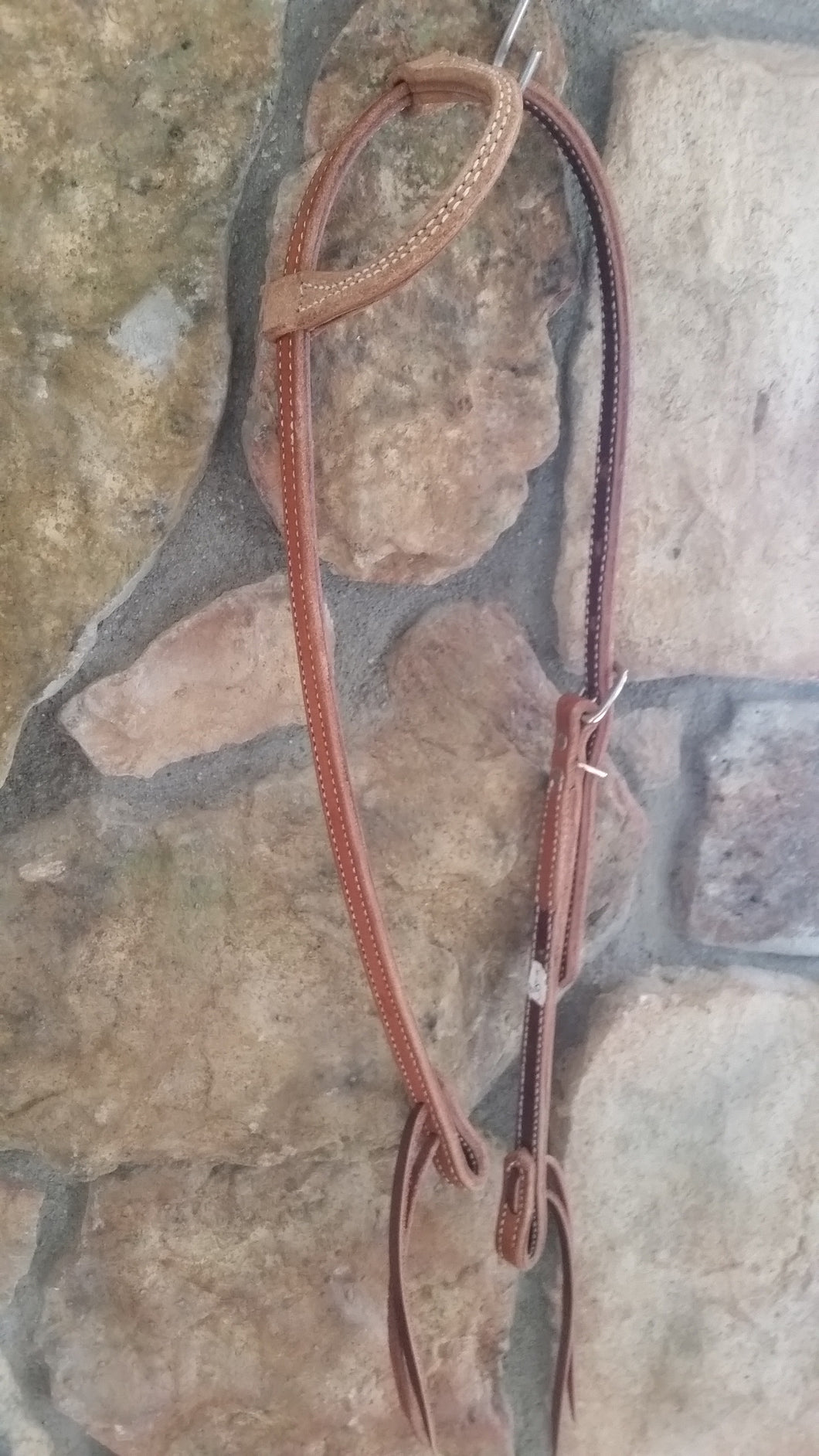 Stitched Leather One Ear Headstall