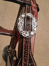 Basket Weave Wide Browband headstall