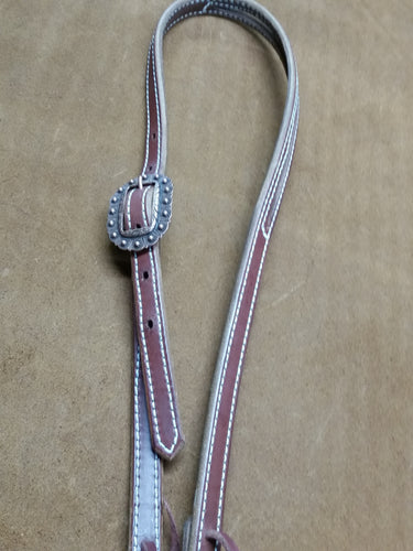 Split Ear Headstall with Copper Buckle