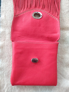 Red Fringed Pocket Purse
