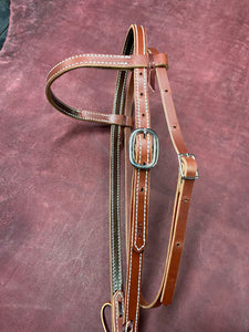 Bridle Leather Brow Band Headstall