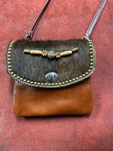 Brown Pocket Purse with Hair-on Cowhide Flap